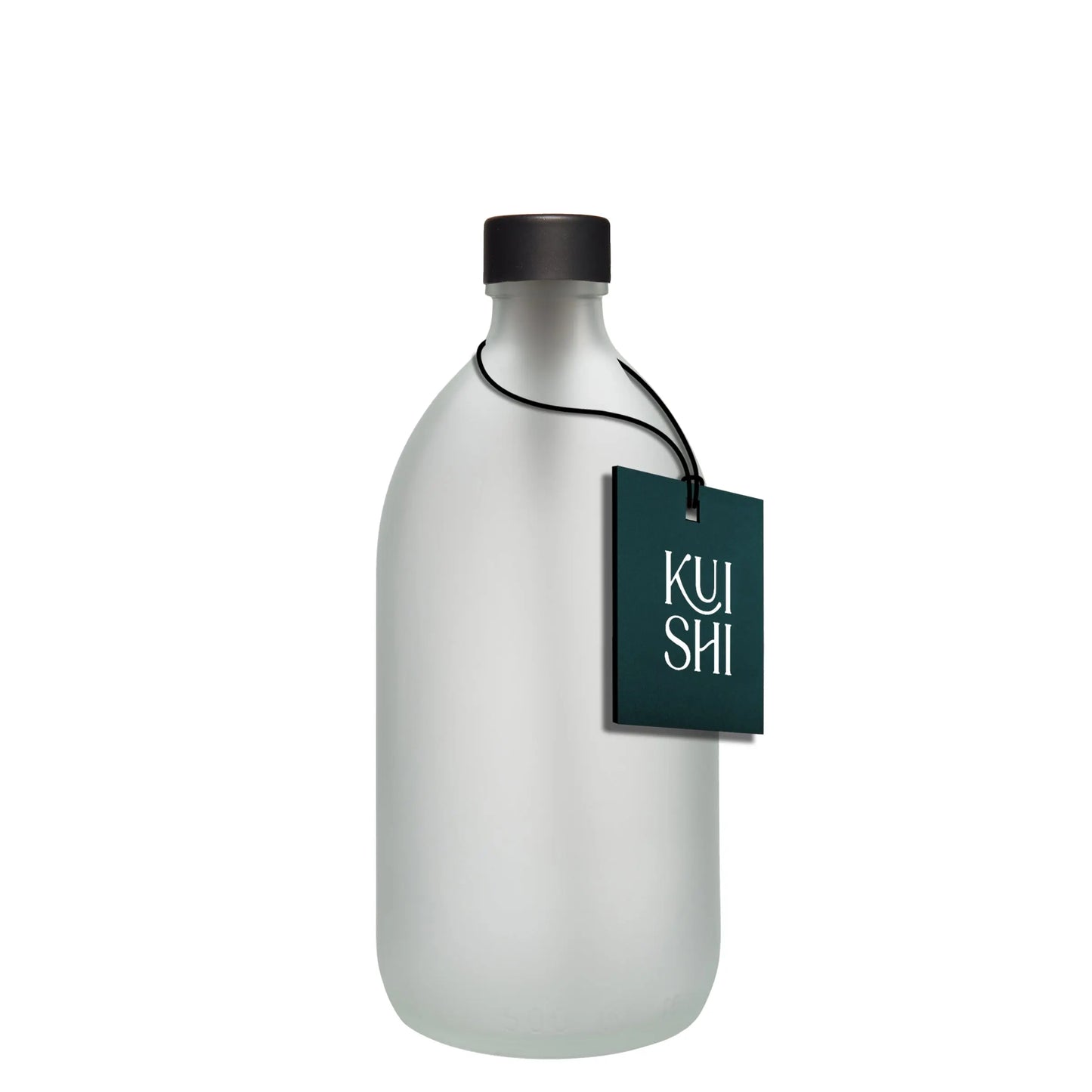 White Glass Bottle and Cap Kuishi