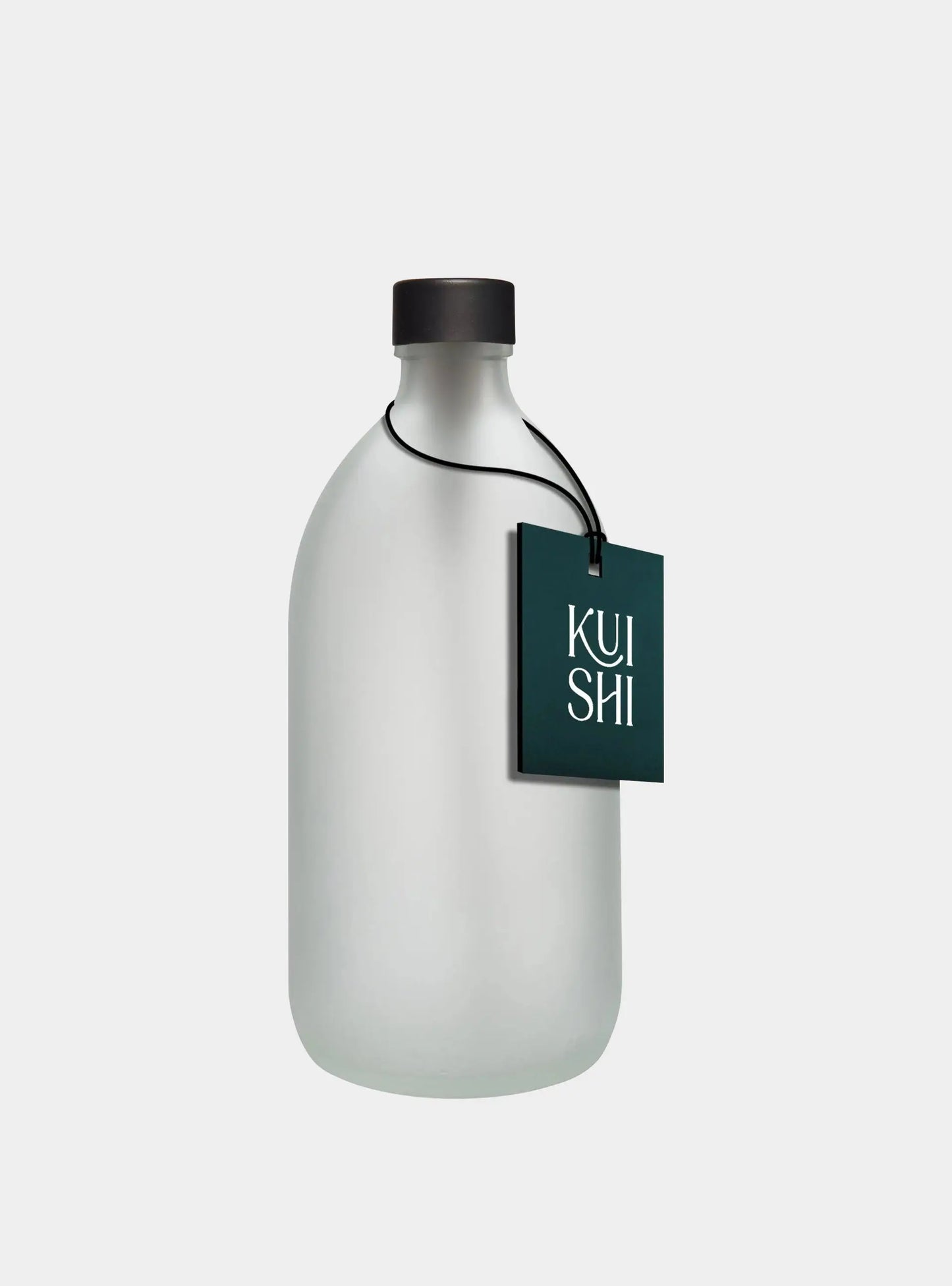 White Glass Bottle and Cap Kuishi