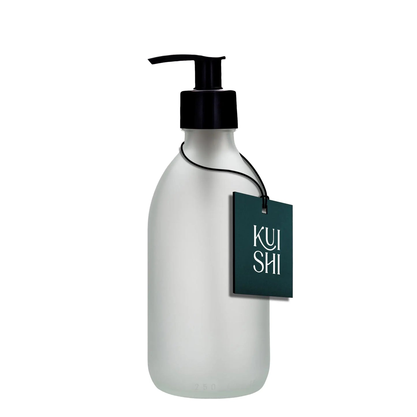 White Glass Pump Bottle Kuishi