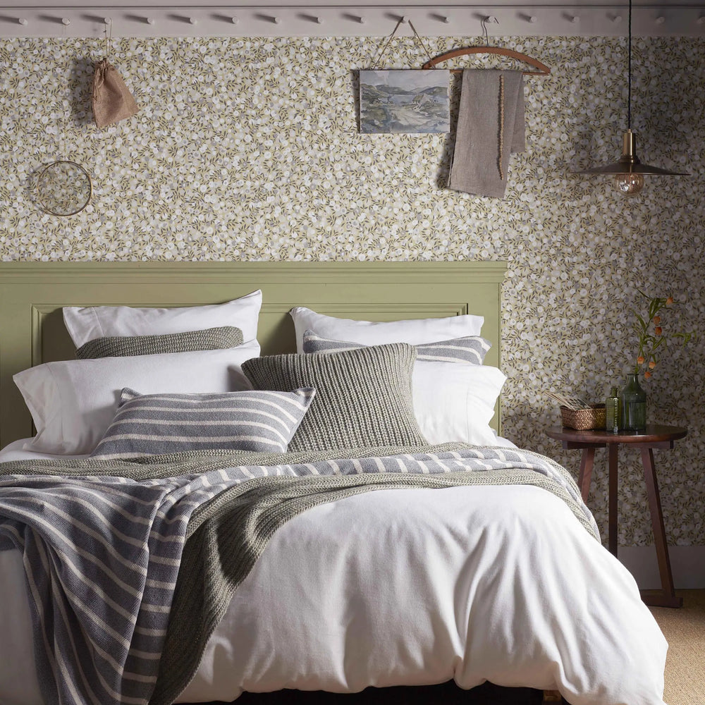White Henry Brushed 100% Organic Cotton Flat Sheet The Secret Linen Store