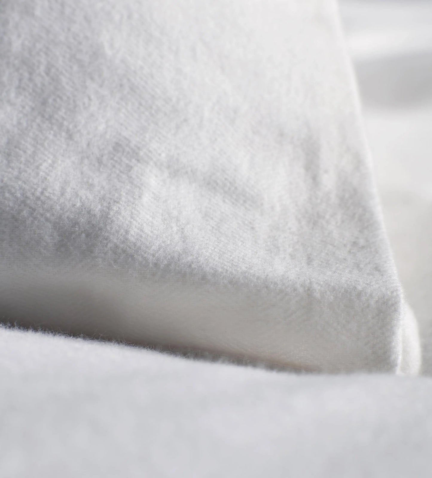 White Henry Brushed 100% Organic Cotton Pillowcase The Secret Linen Store