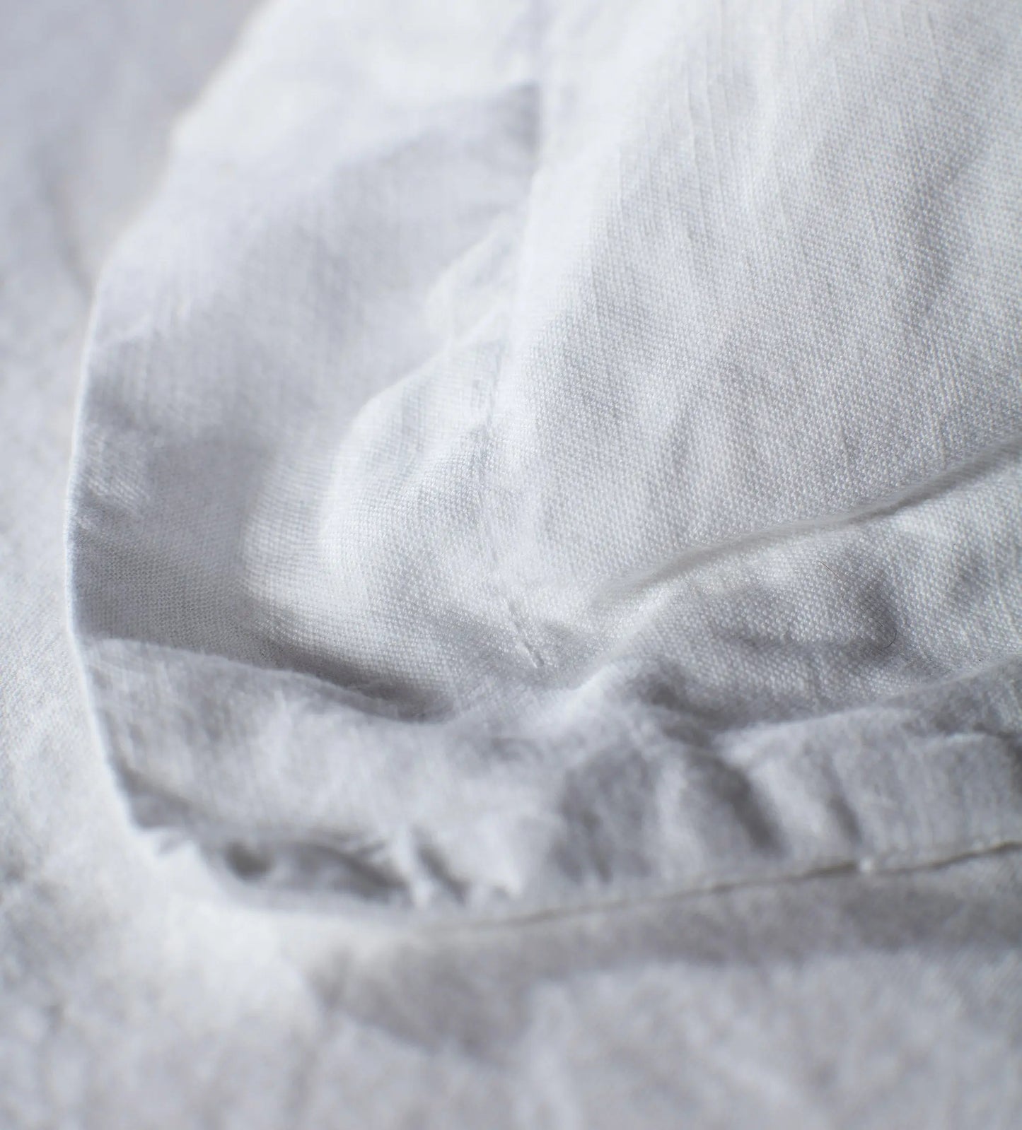 White Linen Blend Oxford Pillowcase The Secret Linen Store