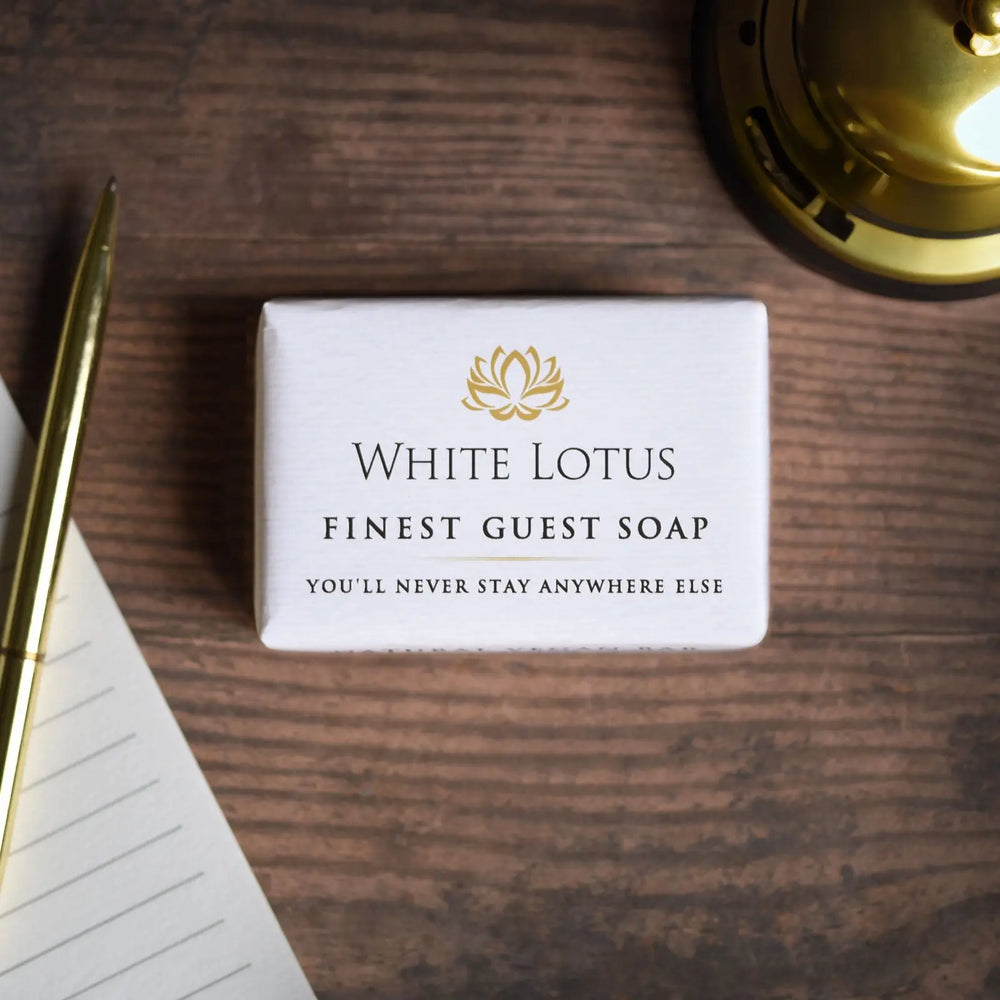 White Lotus Guest Soap Paper Plane