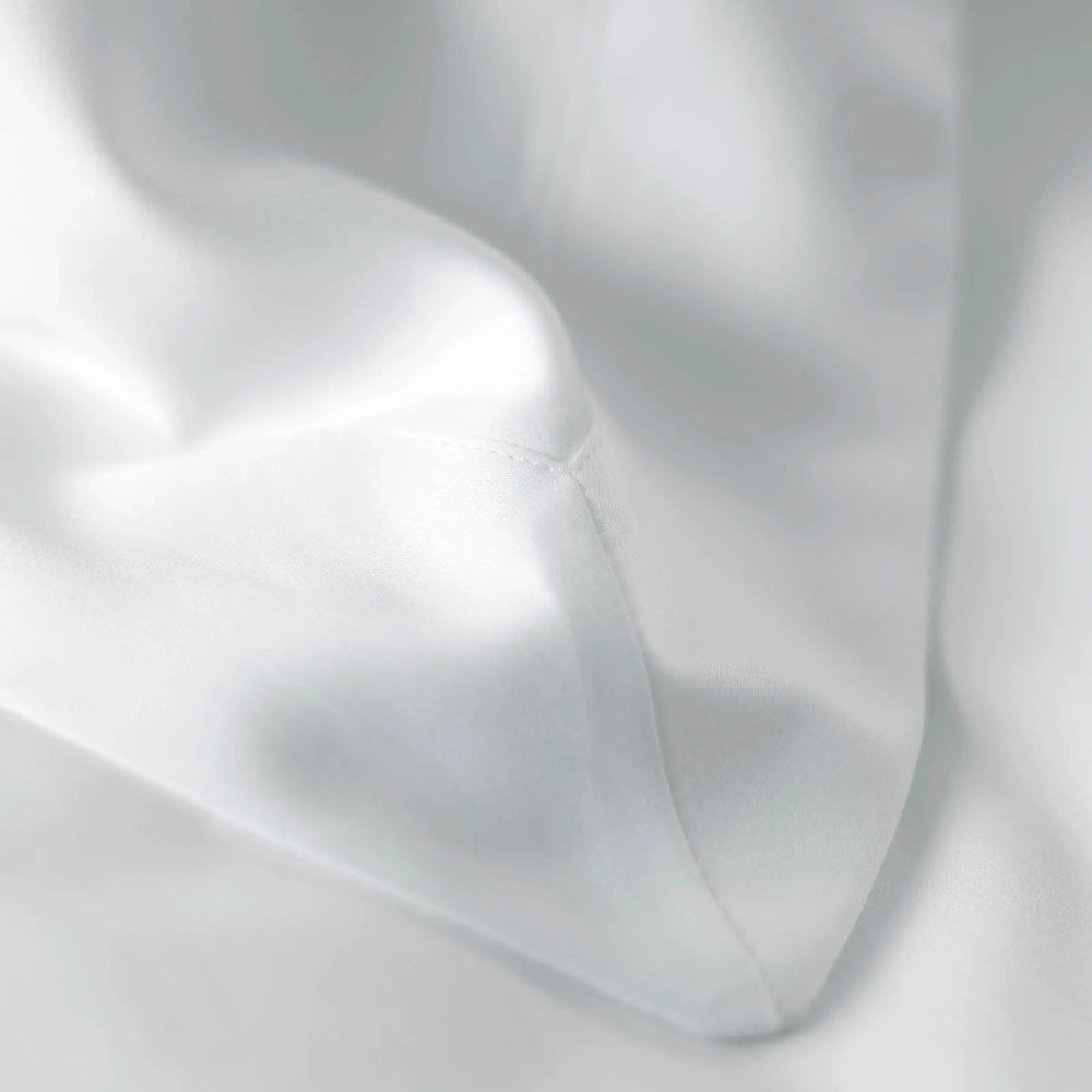 White Luxury 600 Thread Count 100% Cotton Oxford Pillowcase The Secret Linen Store