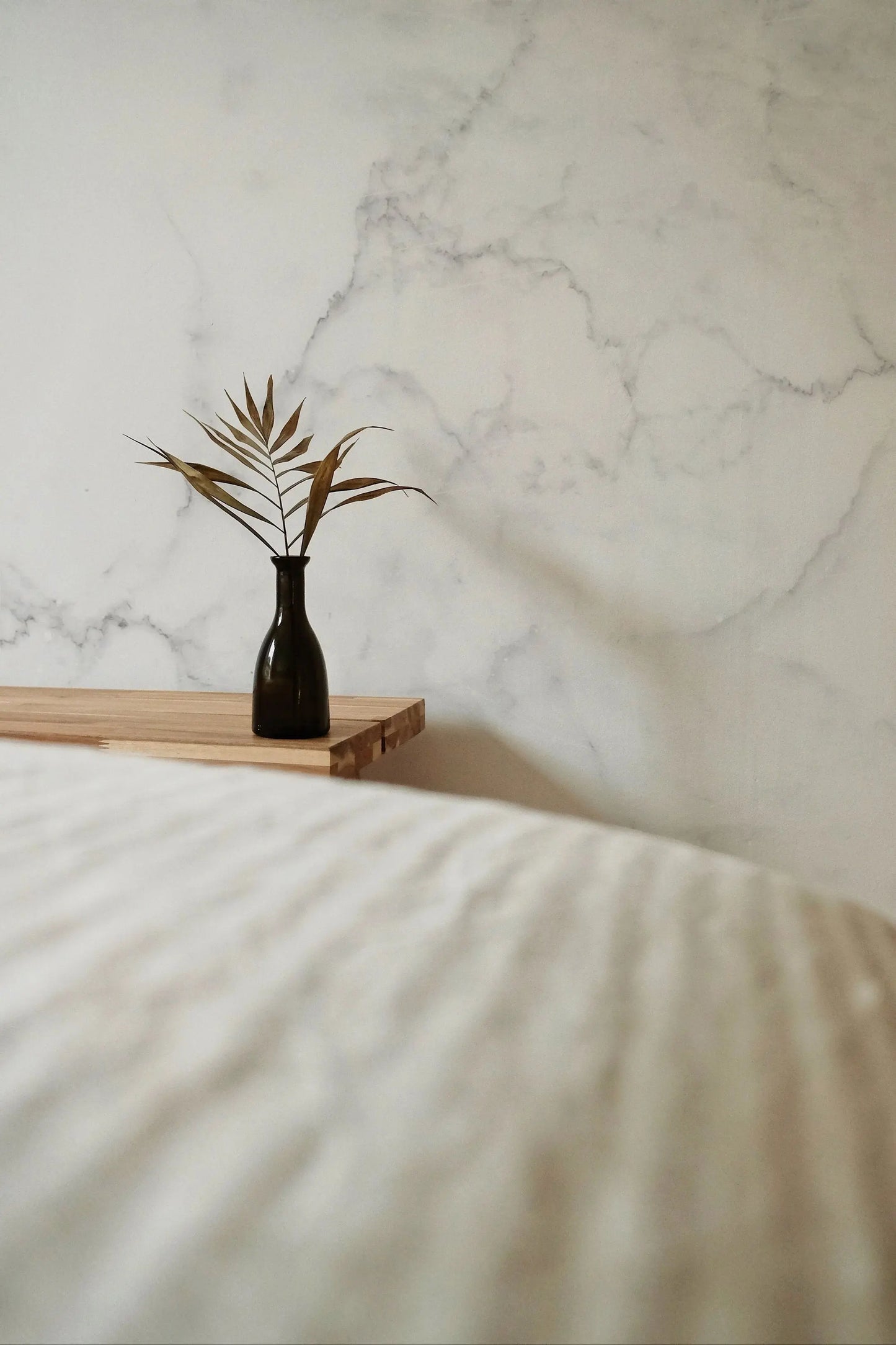 White Marble Removable Wallpaper | Stone Texture Wall Mural – Peel and Stick Wallpaper | Self Adhesive Marble Pattern Mural | Wall murals ClickWalls
