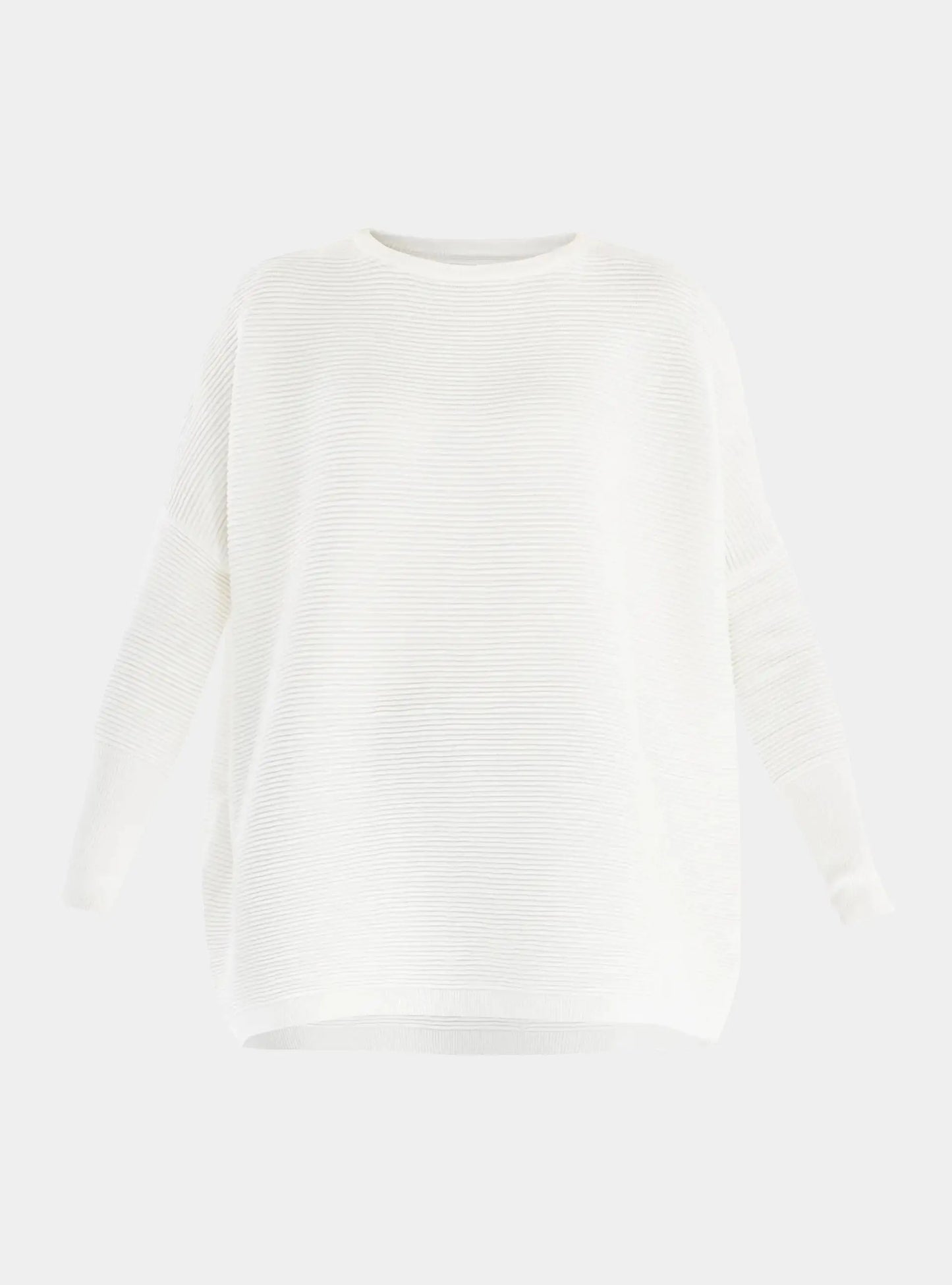 White Paisie Ribbed Jumper Paisie