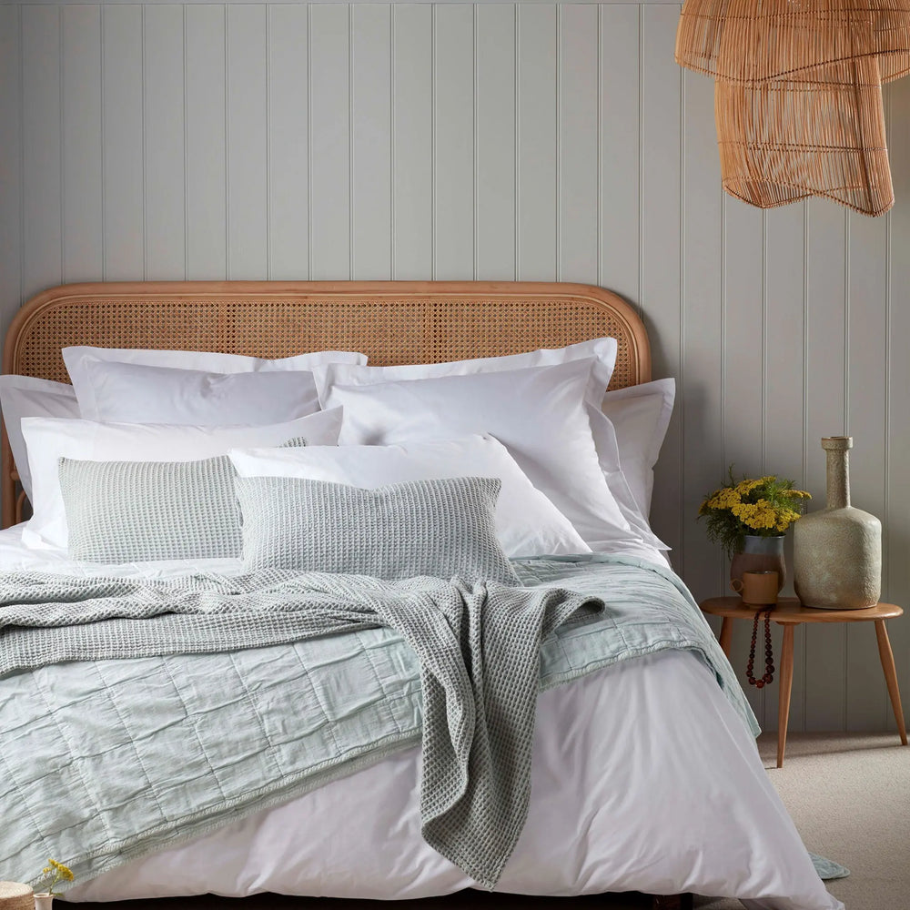 White Petworth 100% Cotton 400 Thread Count Housewife Pillowcase The Secret Linen Store