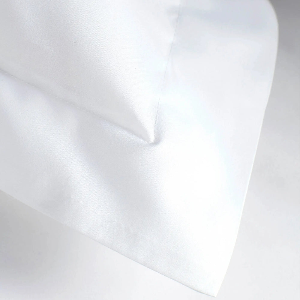 White Petworth 100% Cotton 400 Thread Count Oxford Pillowcase The Secret Linen Store