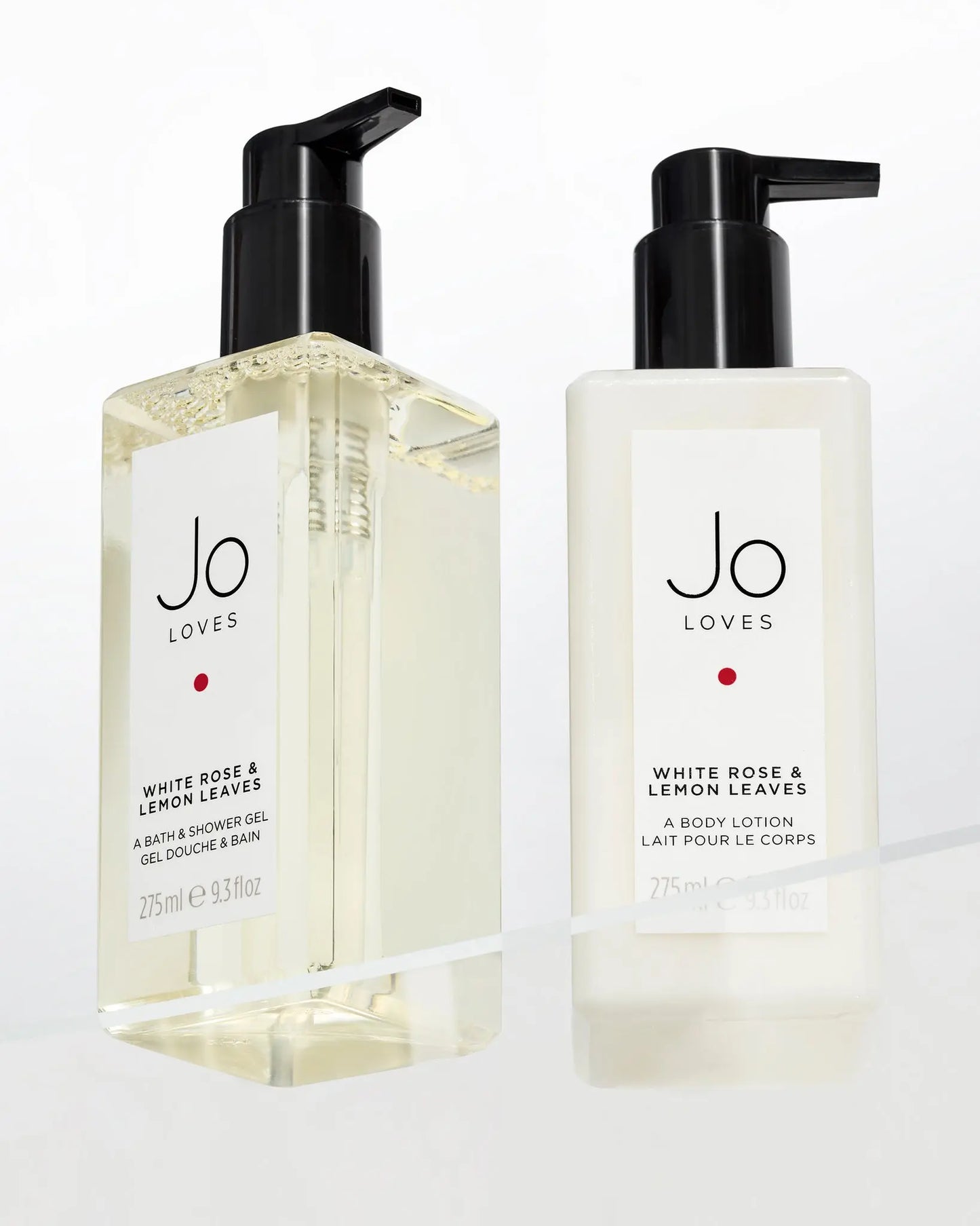 White Rose & Lemon Leaves - A Bath & Shower Gel and Lotion Set Jo Loves