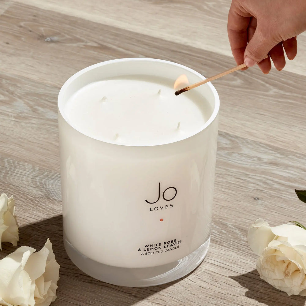 White Rose & Lemon Leaves - A Luxury Candle Jo Loves