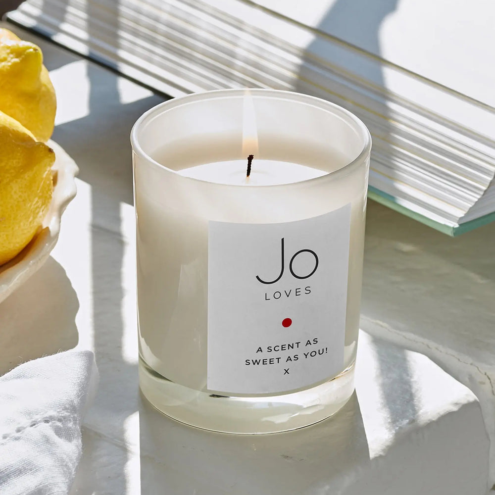 White Rose & Lemon Leaves - A Personalised Candle Jo Loves
