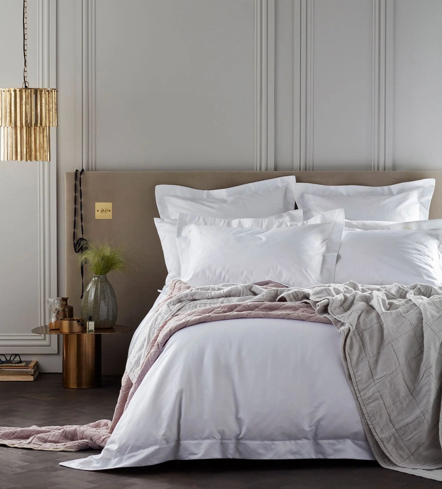 White Super Hero 100% Cotton 1000 Thread Count Flat Sheet The Secret Linen Store