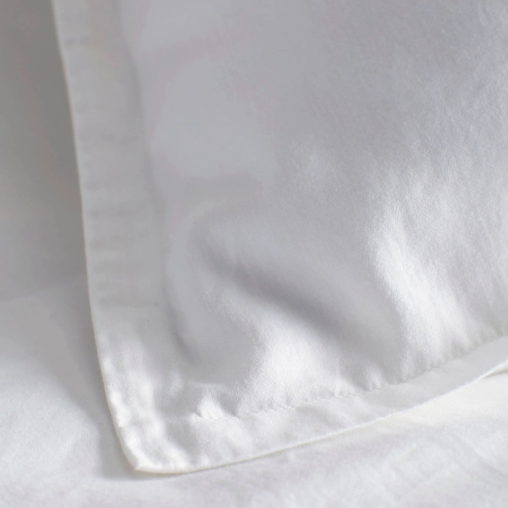 White Super Soft 100% Cotton Oxford Pillowcase The Secret Linen Store