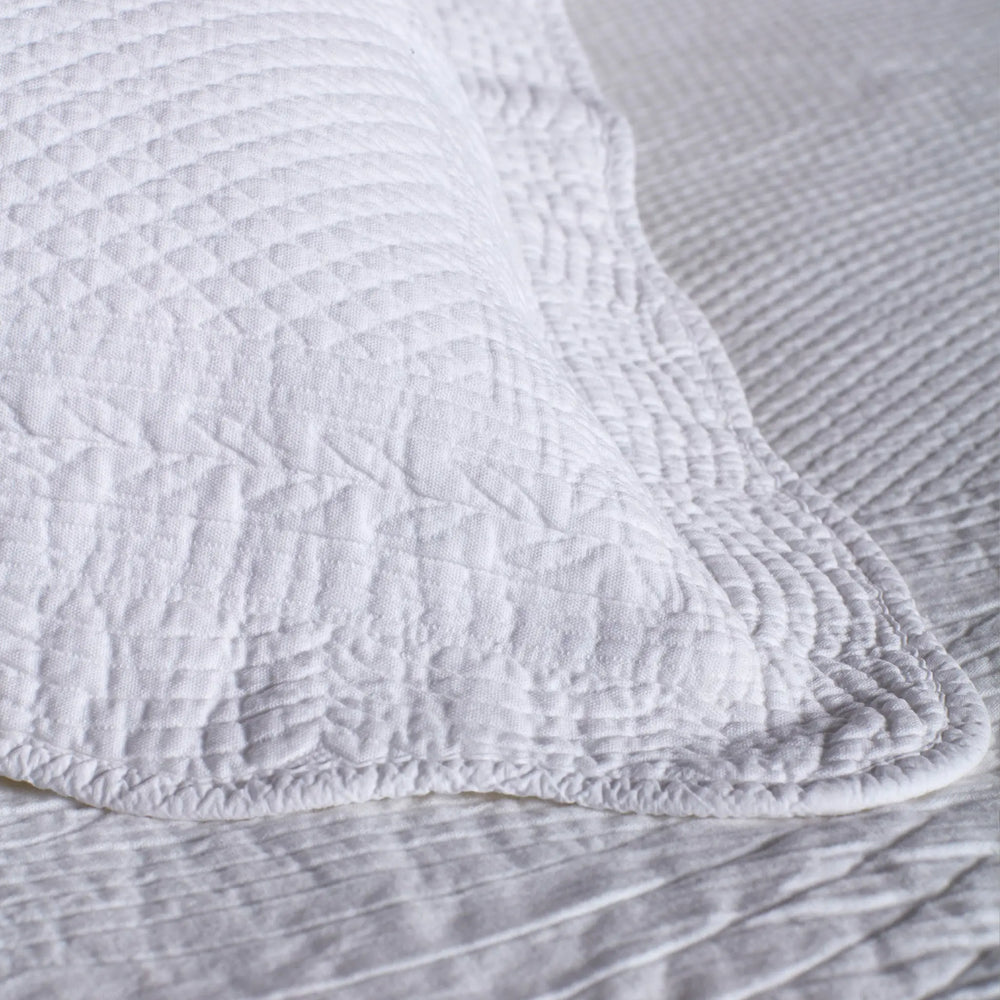 White Verity 100% Cotton Bedspread The Secret Linen Store