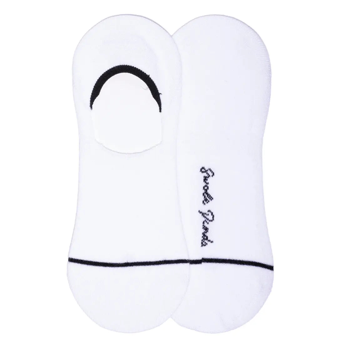 White "No-Show" Bamboo Socks Swole Panda