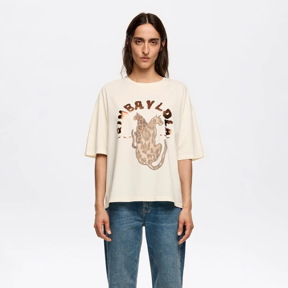 White logo t-shirt Bimba y Lola UK