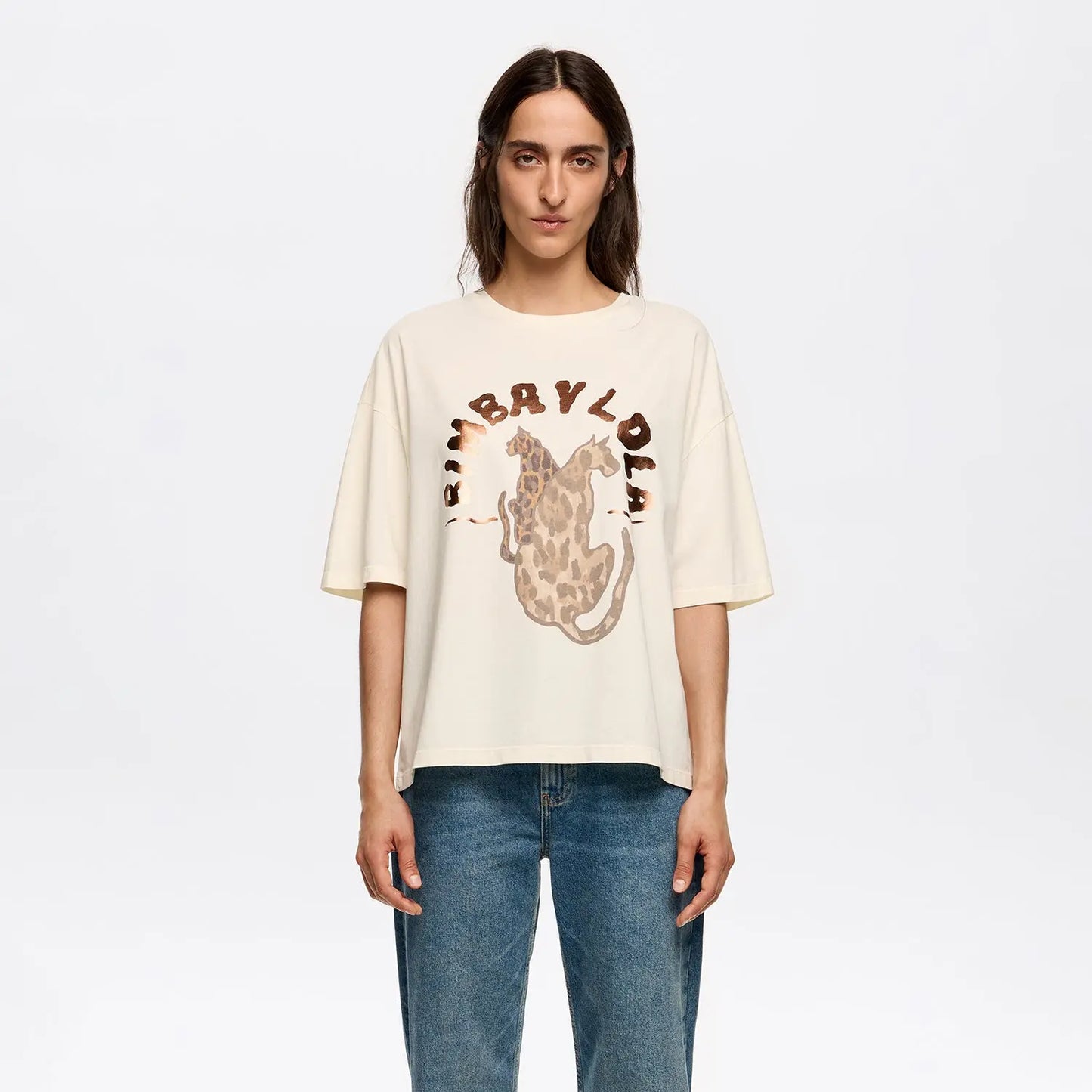 White logo t-shirt Bimba y Lola UK