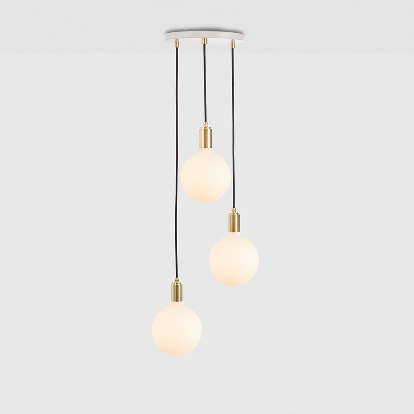 Triple Pendant in Brass + Sphere IV Tala