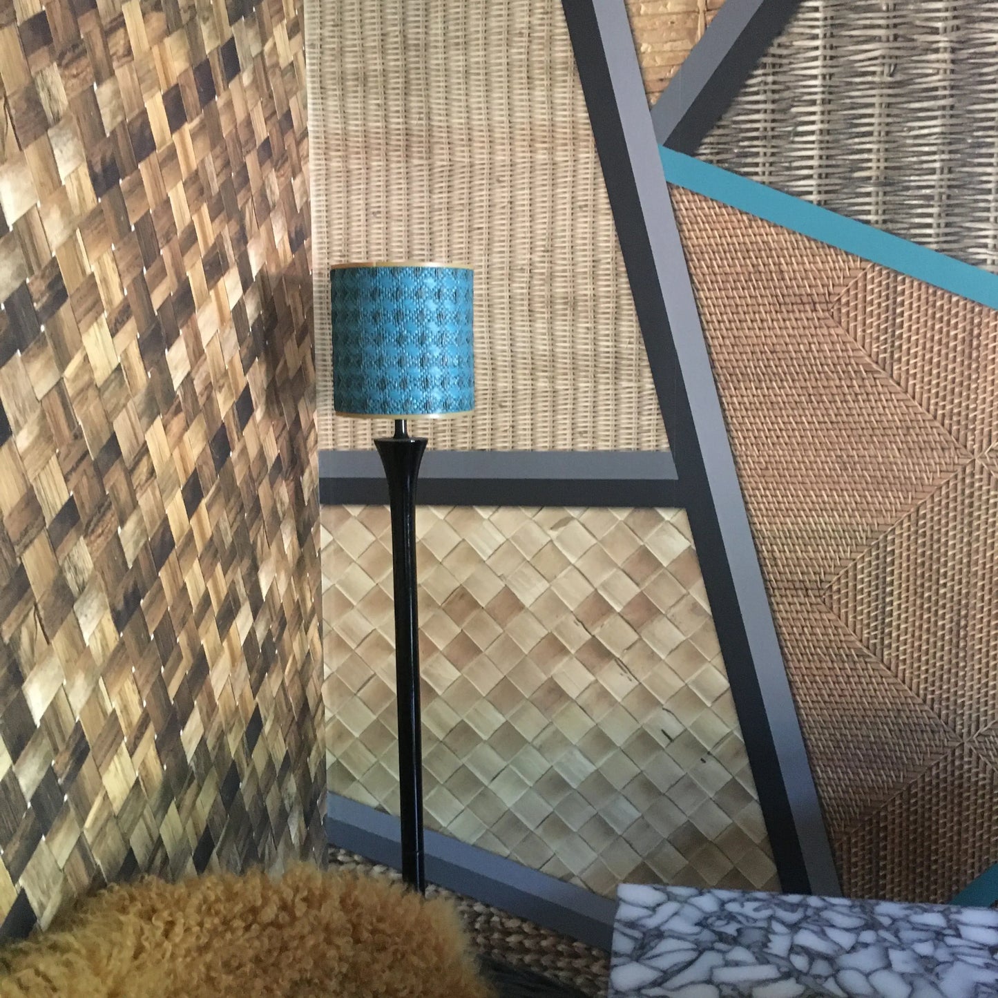 Wicker Geometric Mural Wallpaper Sharon Jane
