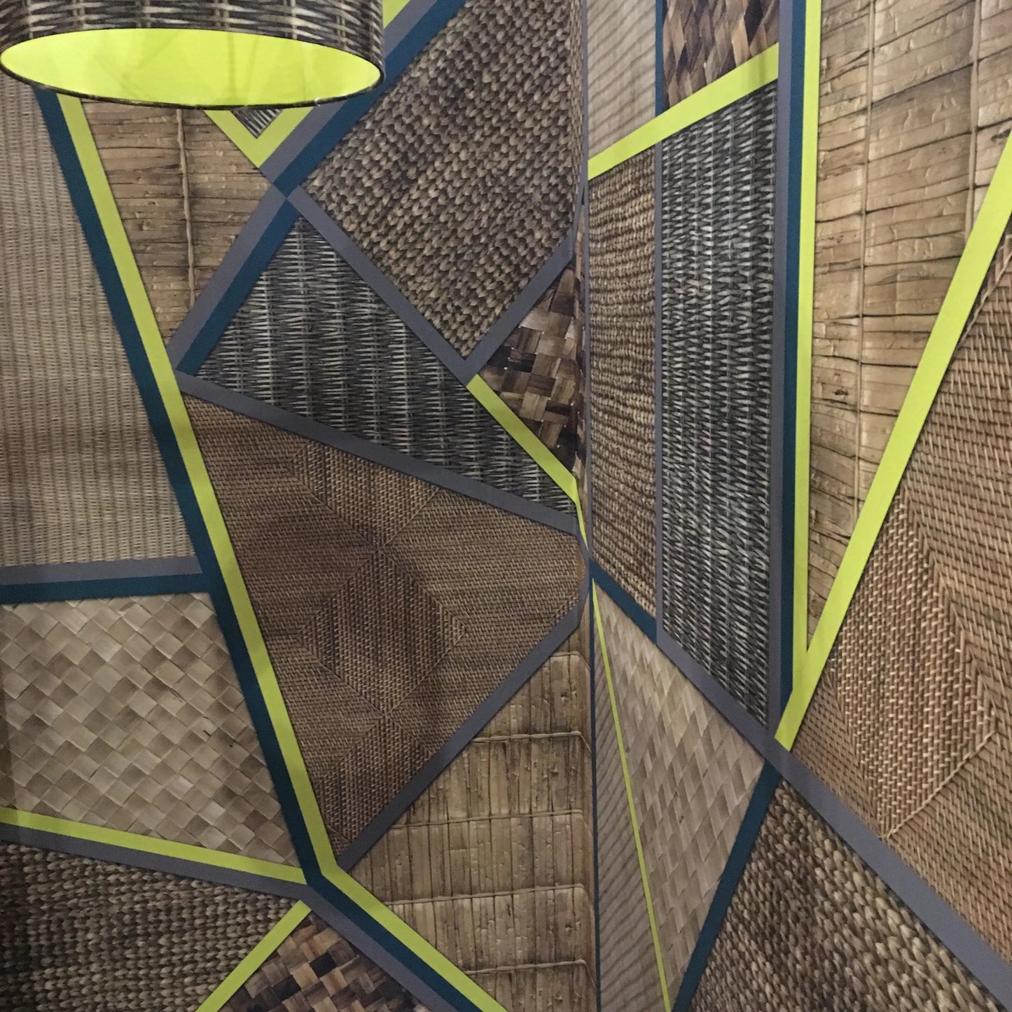 Wicker Geometric Mural Wallpaper Sharon Jane