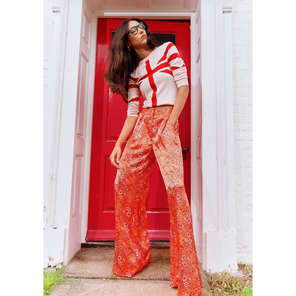 Wide Leg Trousers / "Arabea" Jessica Russell Flint