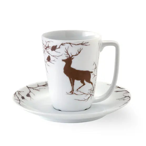 Wik & Wals¿e Alveskog Cup And Saucer 20 Cl Brown Wik & Wals¿e