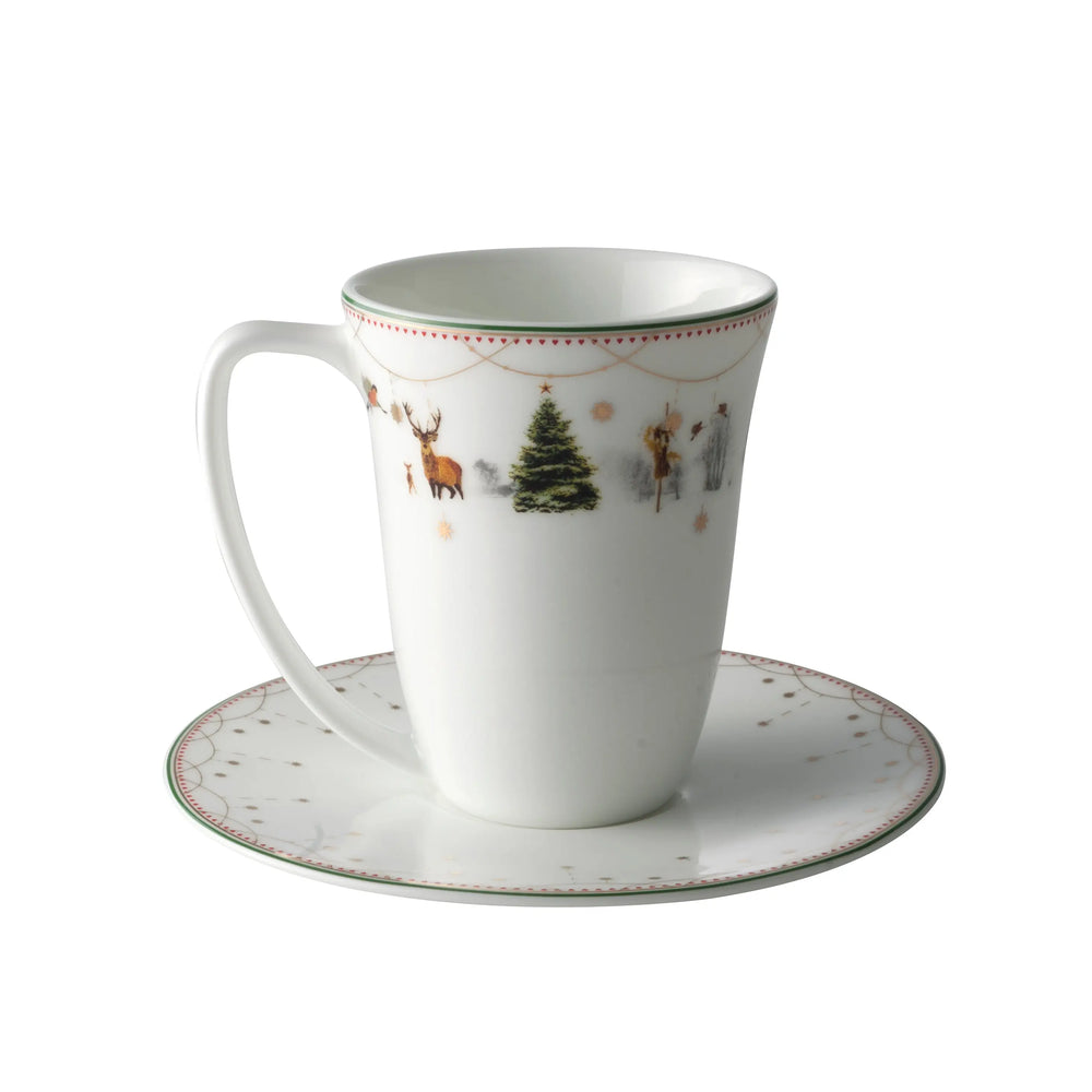Wik & Wals¿e Julemorgen Cup And Saucer 20 Cl White Wik & Wals¿e
