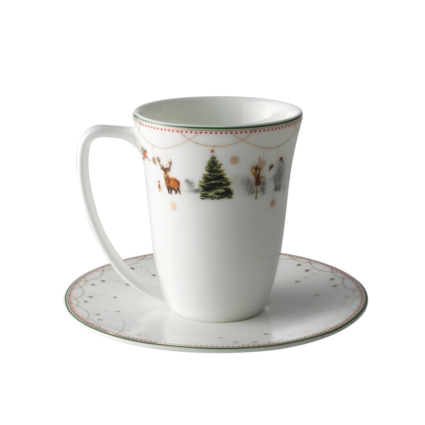Wik & Wals¿e Julemorgen Cup And Saucer 20 Cl White Wik & Wals¿e