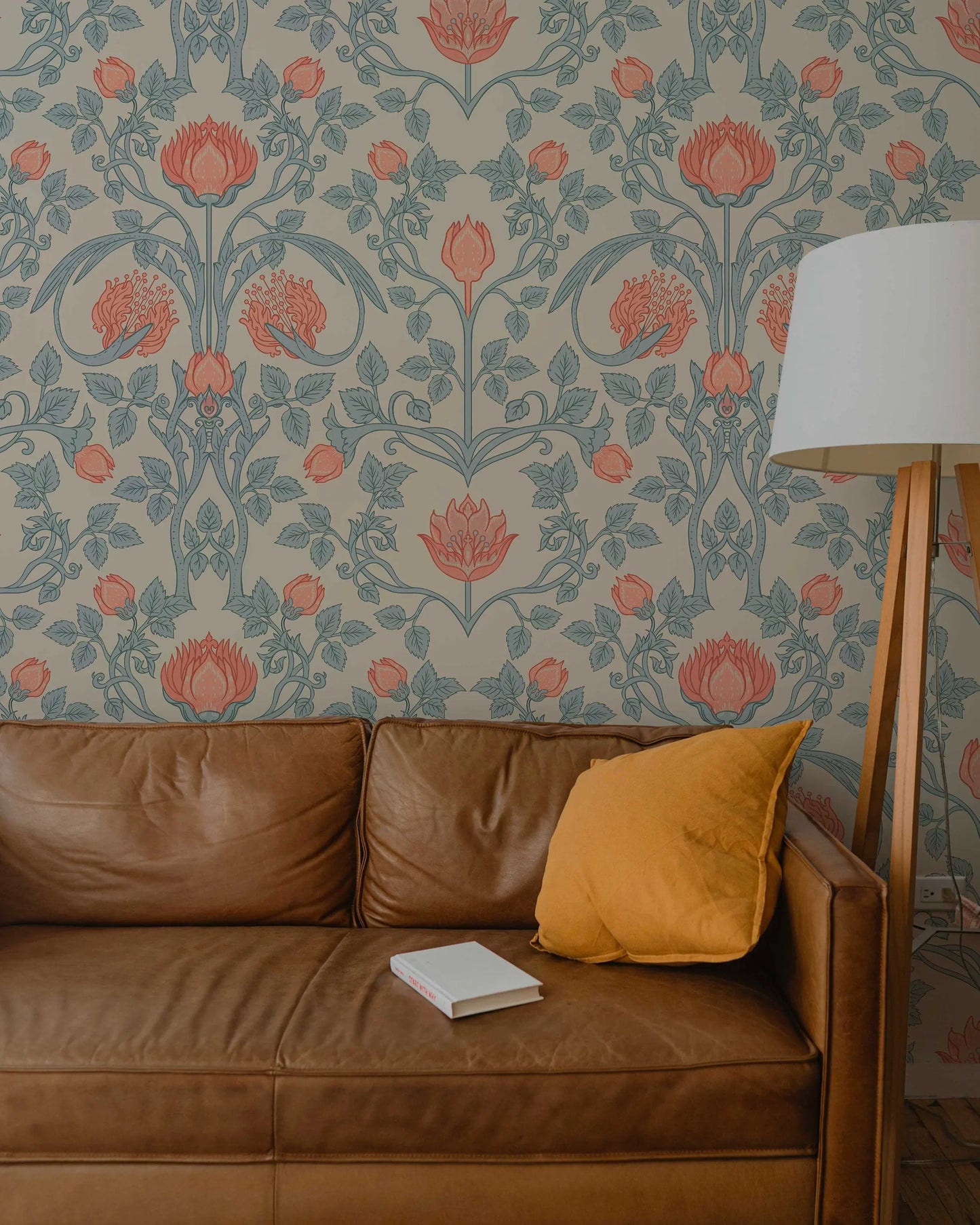 William Morris Vintage Flowers Peel and Stick Wallpaper - Botanical Wall Mural ClickWalls