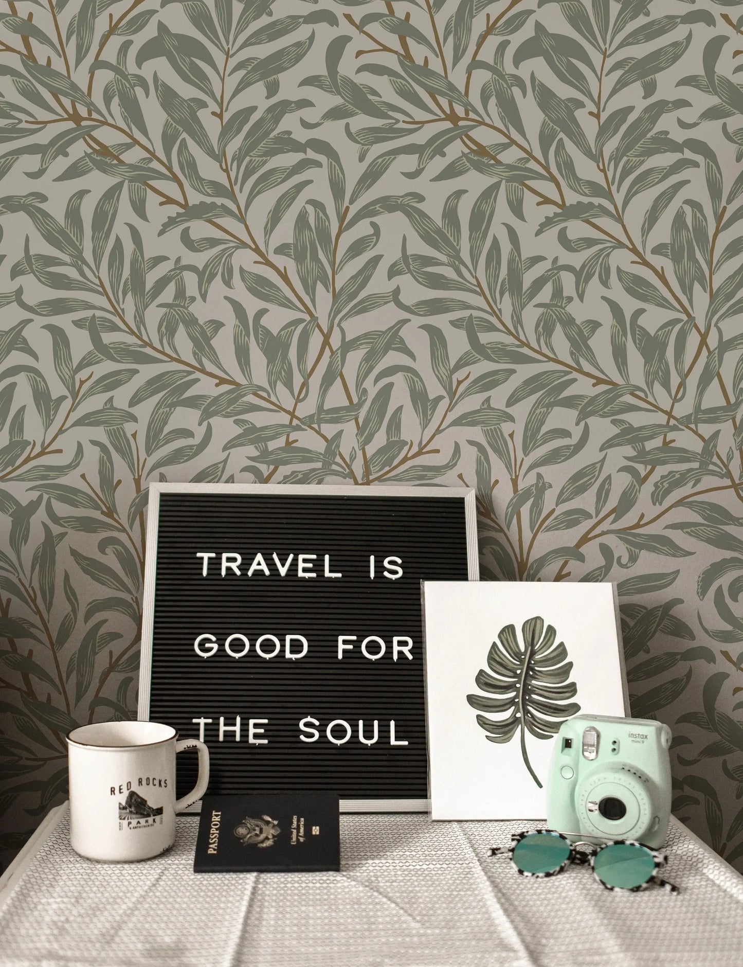 Willow Bough William Morris Removable Wallpaper | Self-Adhesive | Pasted | Mural | Temporary | Feature Wall ClickWalls