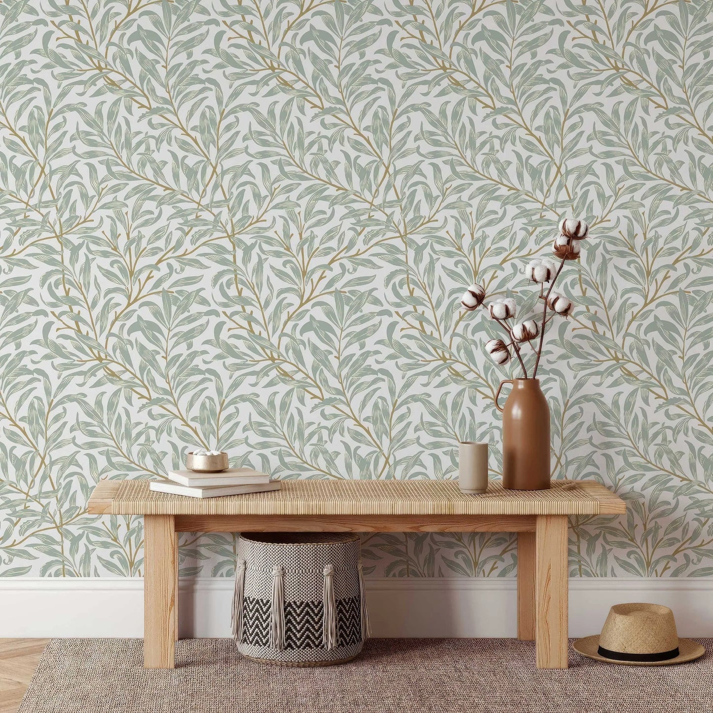 Willow Bough William Morris Removable Wallpaper | Self-Adhesive | Pasted | Mural | Temporary | Feature Wall ClickWalls