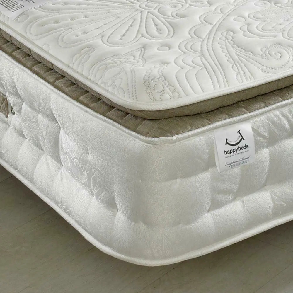 Windsor 3000 Pocket Sprung Memory Wool Orthopaedic Pillow Top Mattress Happy Beds