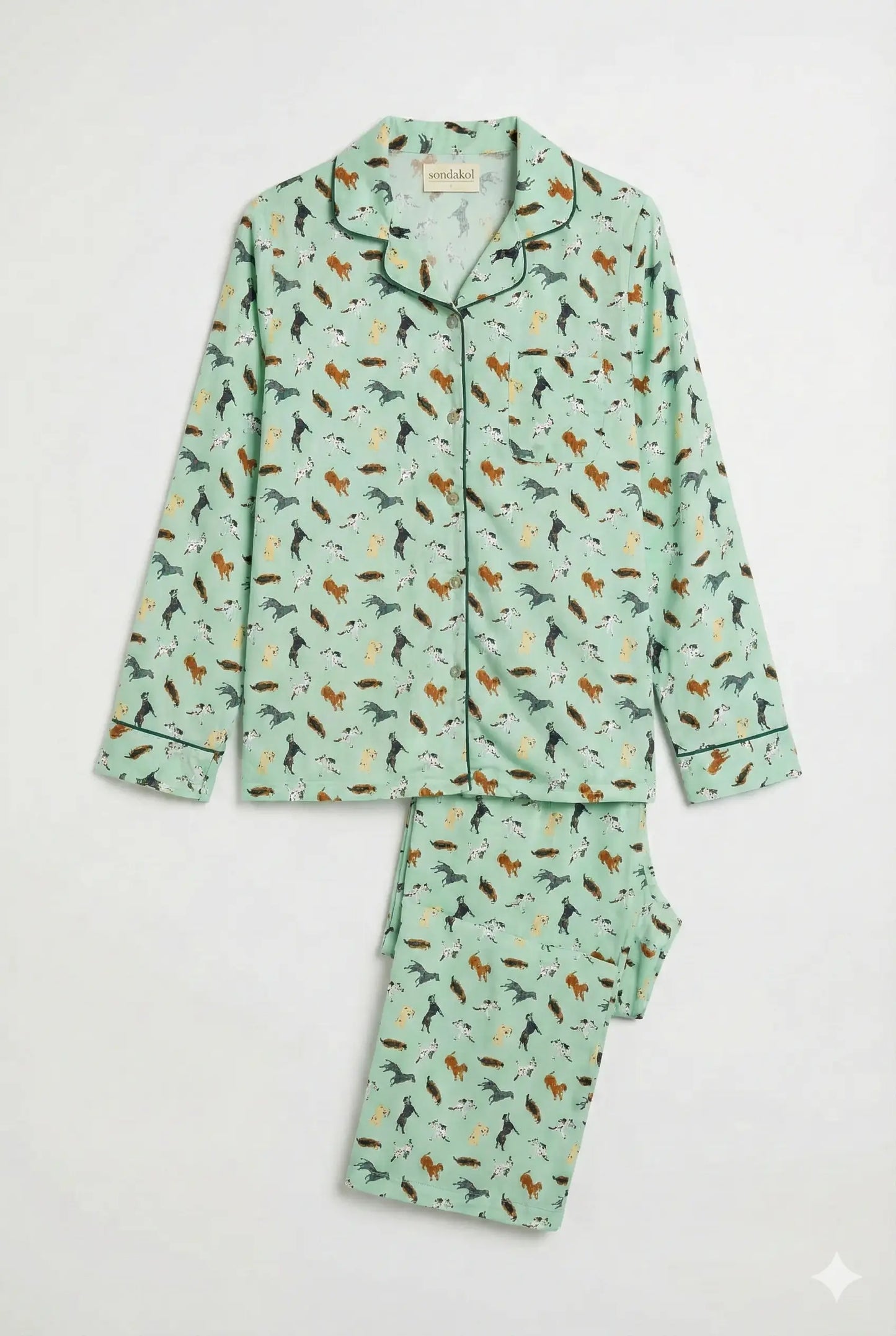 Woman's best friend Satin Pyjama Trouser Set Nidra