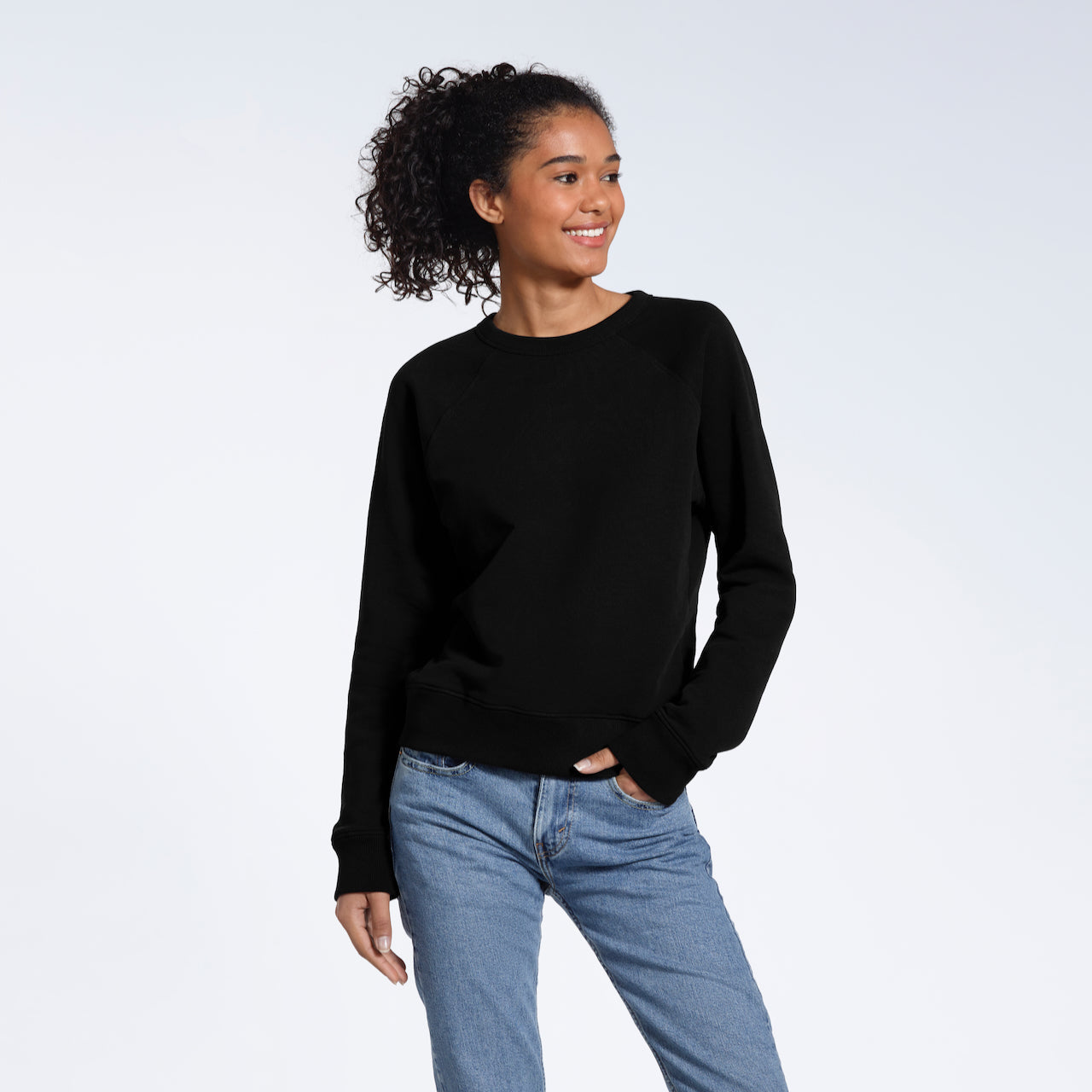 French Terry Women's Organic Sweatshirt PLAINANDSIMPLE