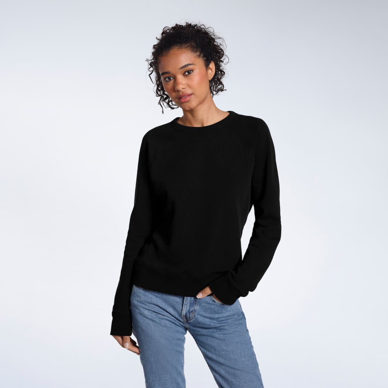 French Terry Women's Organic Sweatshirt PLAINANDSIMPLE