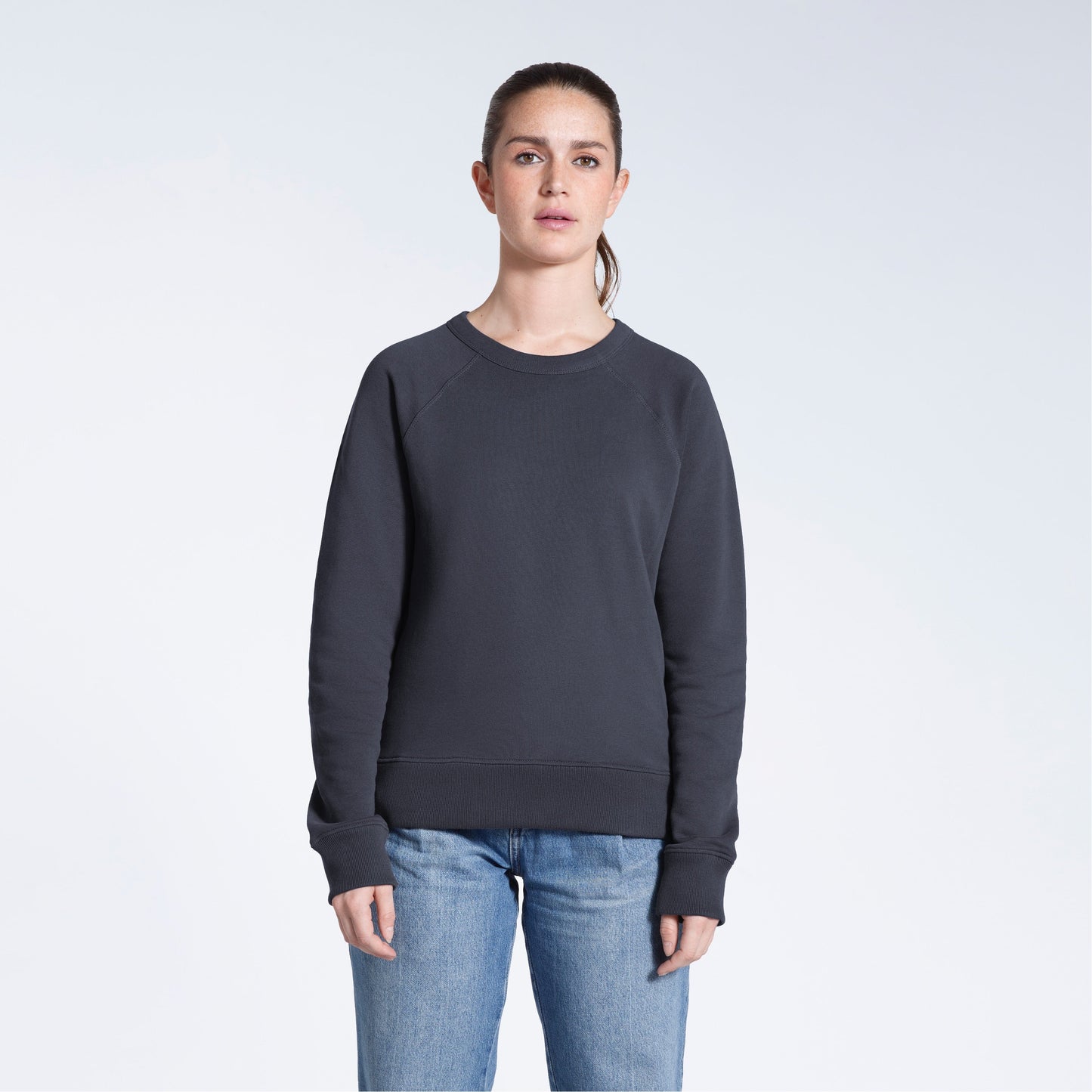 French Terry Women's Organic Sweatshirt PLAINANDSIMPLE