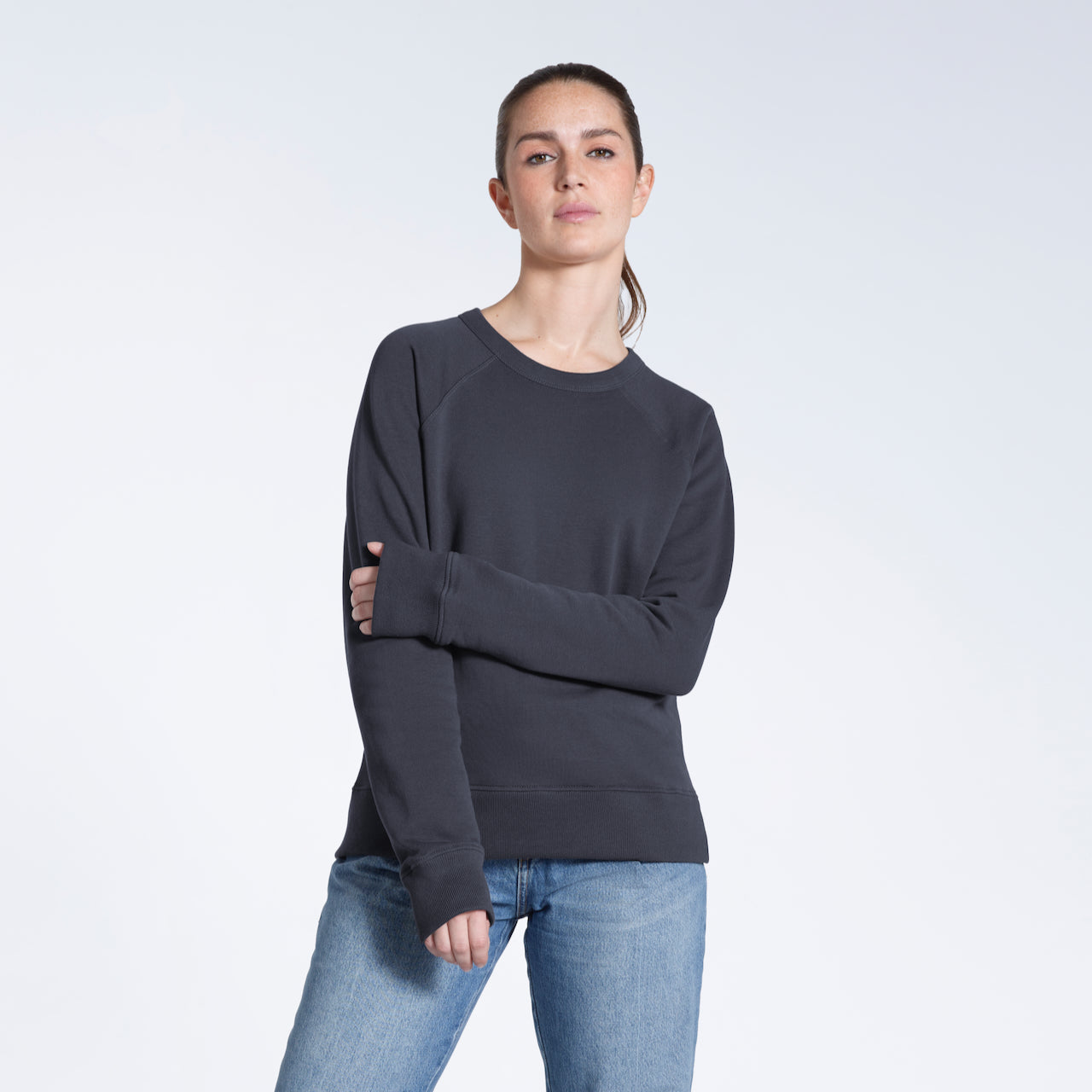 French Terry Women's Organic Sweatshirt PLAINANDSIMPLE