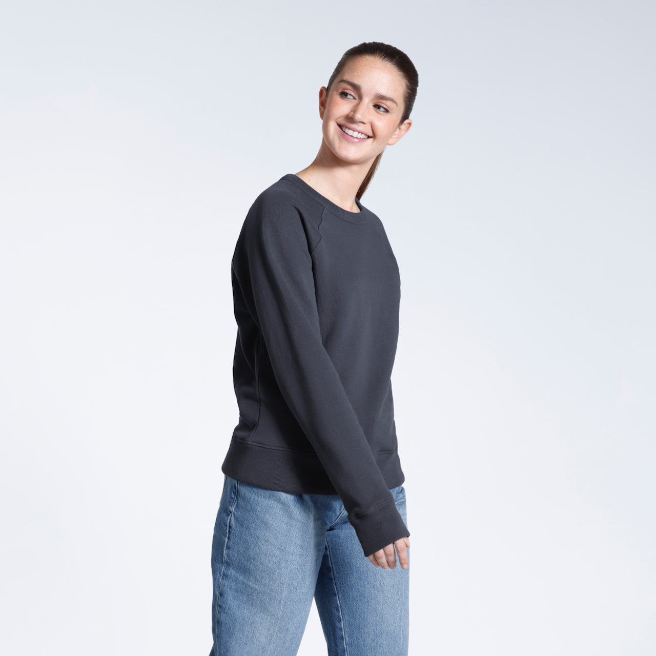 French Terry Women's Organic Sweatshirt PLAINANDSIMPLE