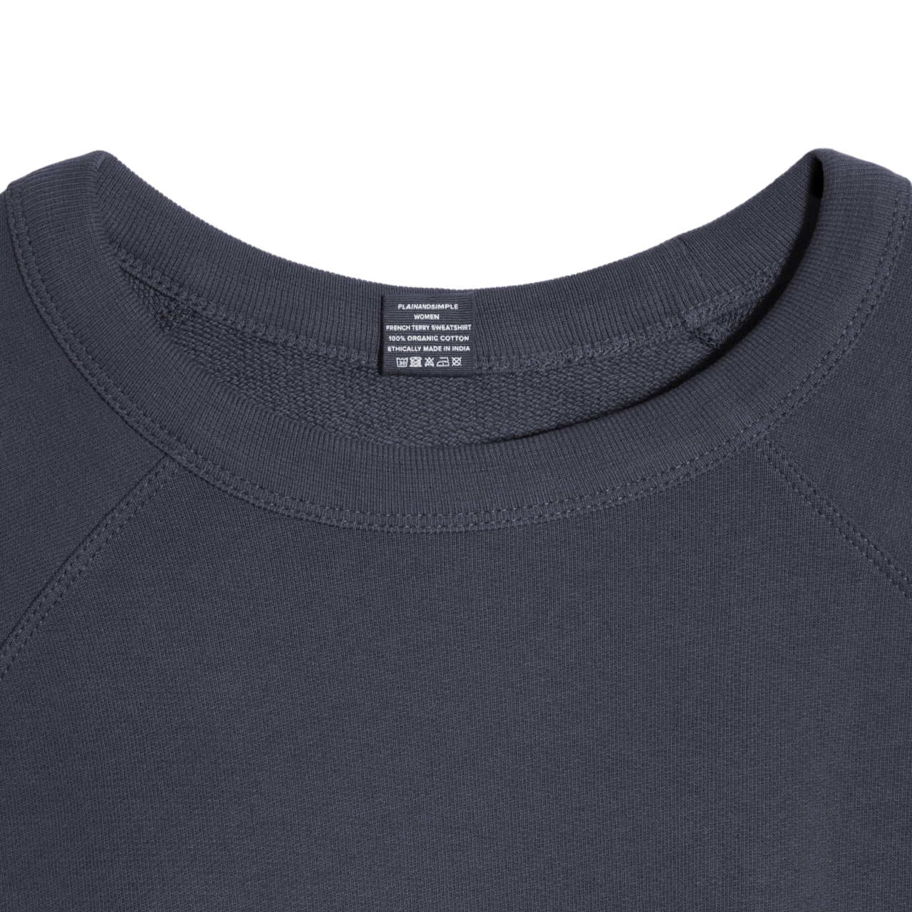 French Terry Women's Organic Sweatshirt PLAINANDSIMPLE
