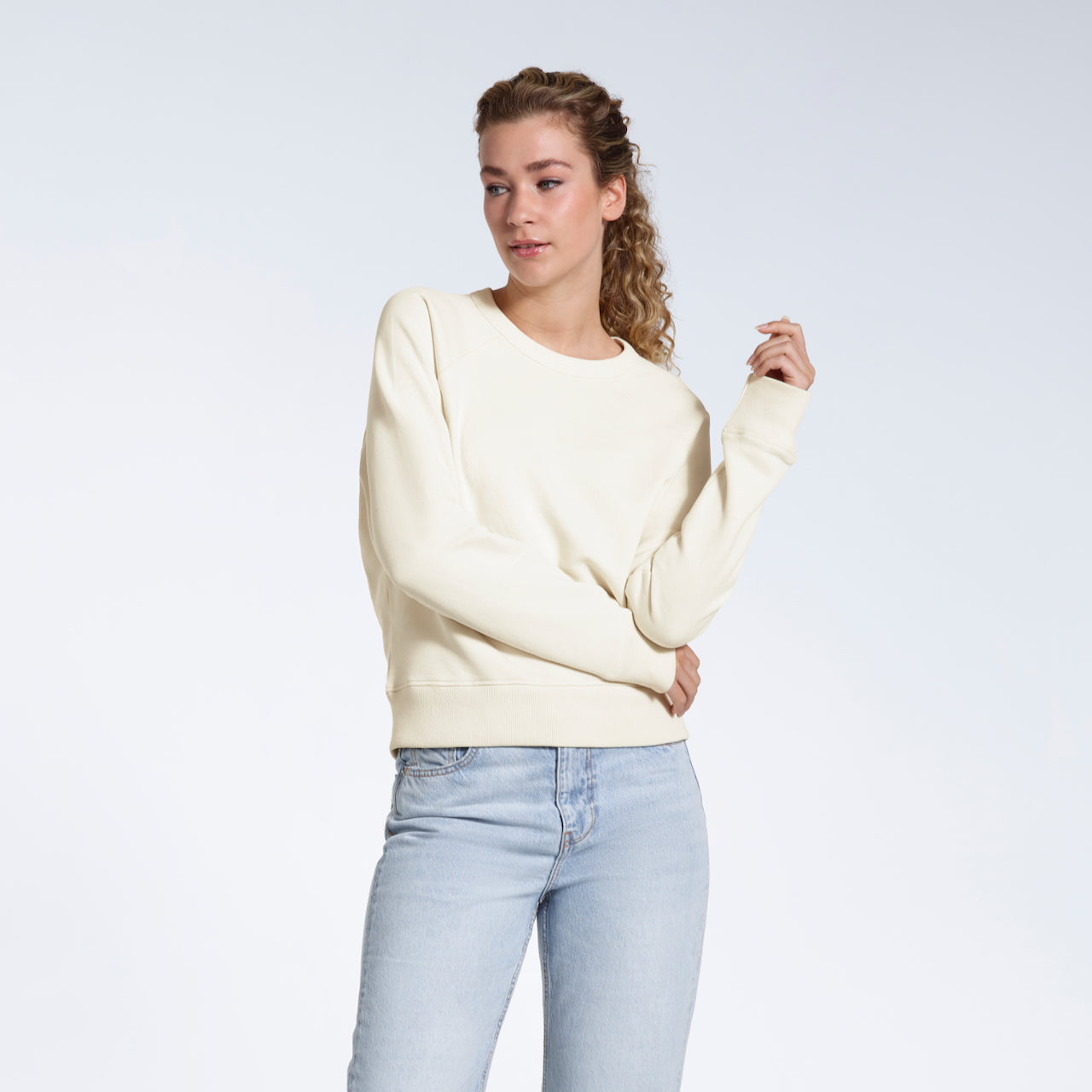 French Terry Women's Organic Sweatshirt PLAINANDSIMPLE