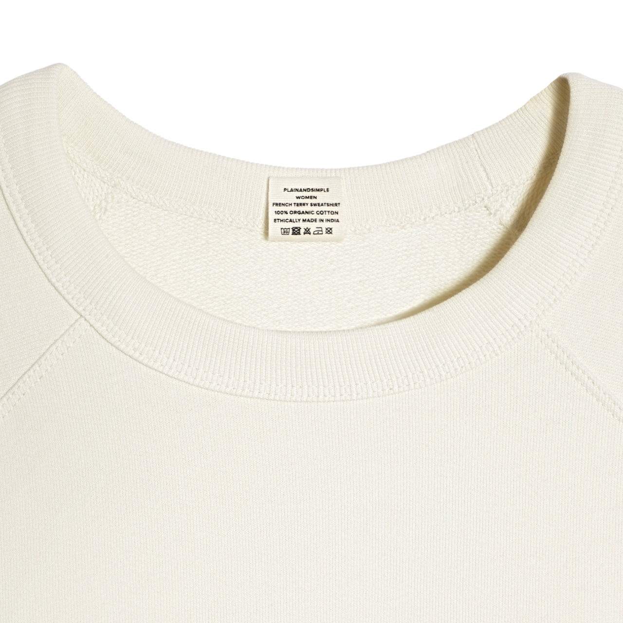 French Terry Women's Organic Sweatshirt PLAINANDSIMPLE