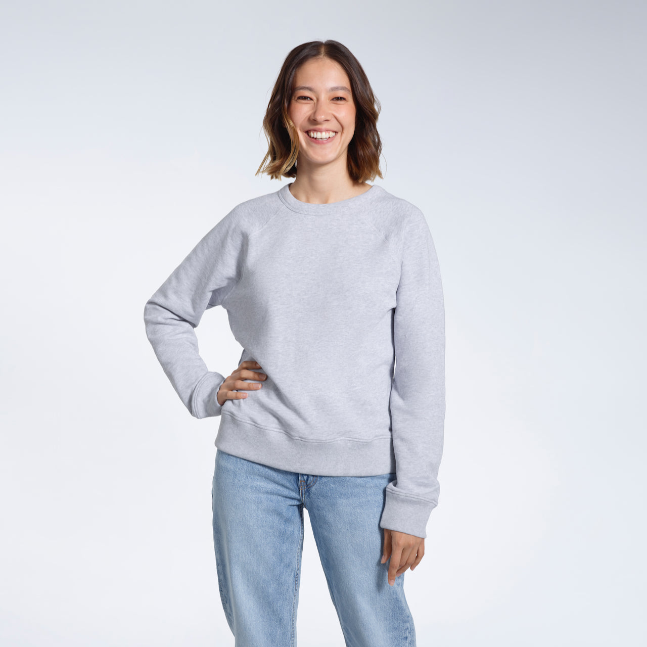 French Terry Women's Organic Sweatshirt PLAINANDSIMPLE