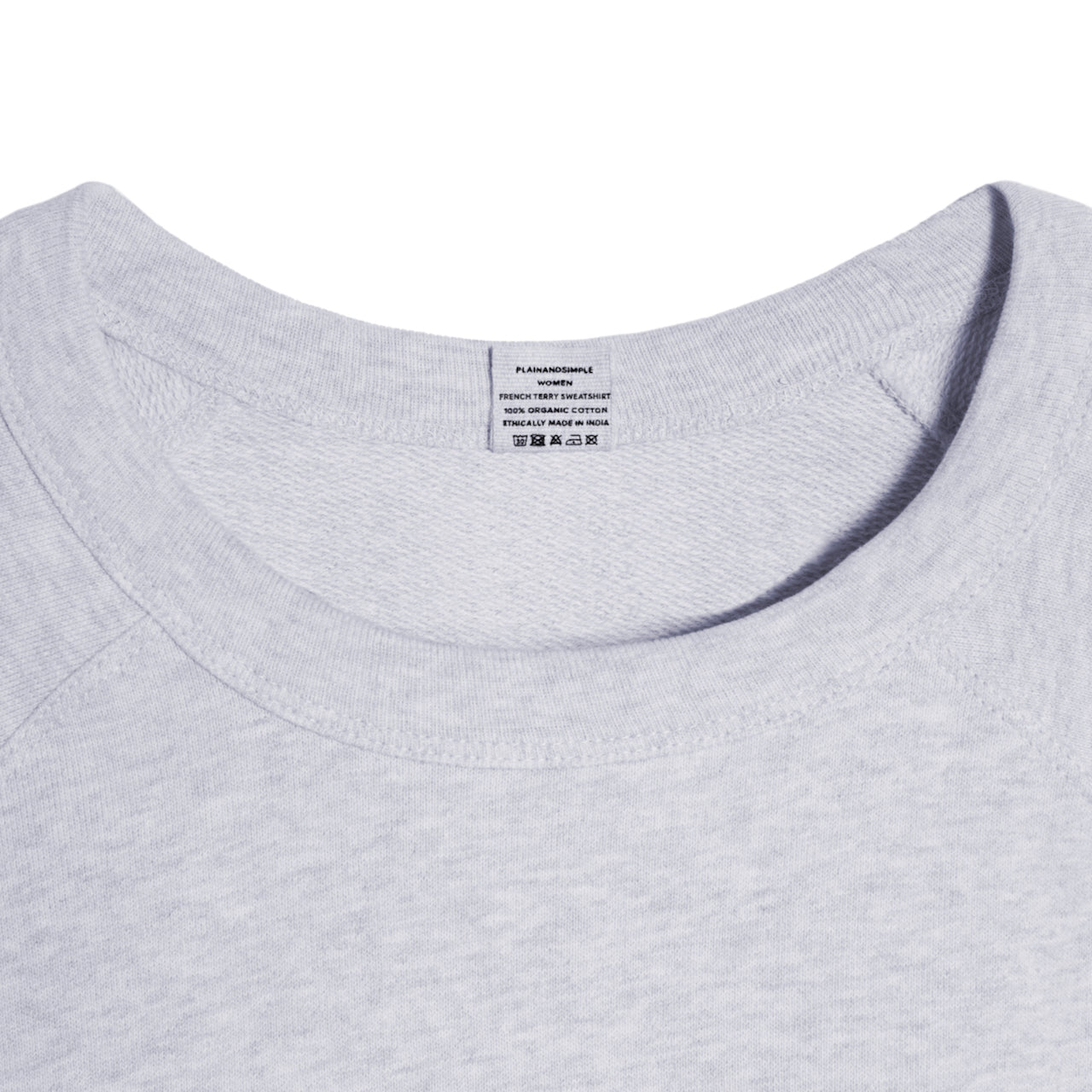 French Terry Women's Organic Sweatshirt PLAINANDSIMPLE