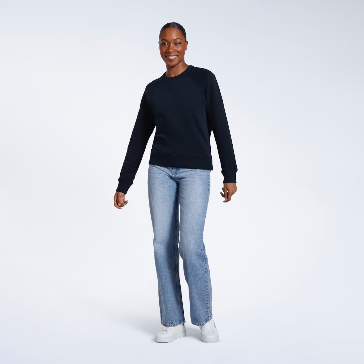 French Terry Women's Organic Sweatshirt PLAINANDSIMPLE