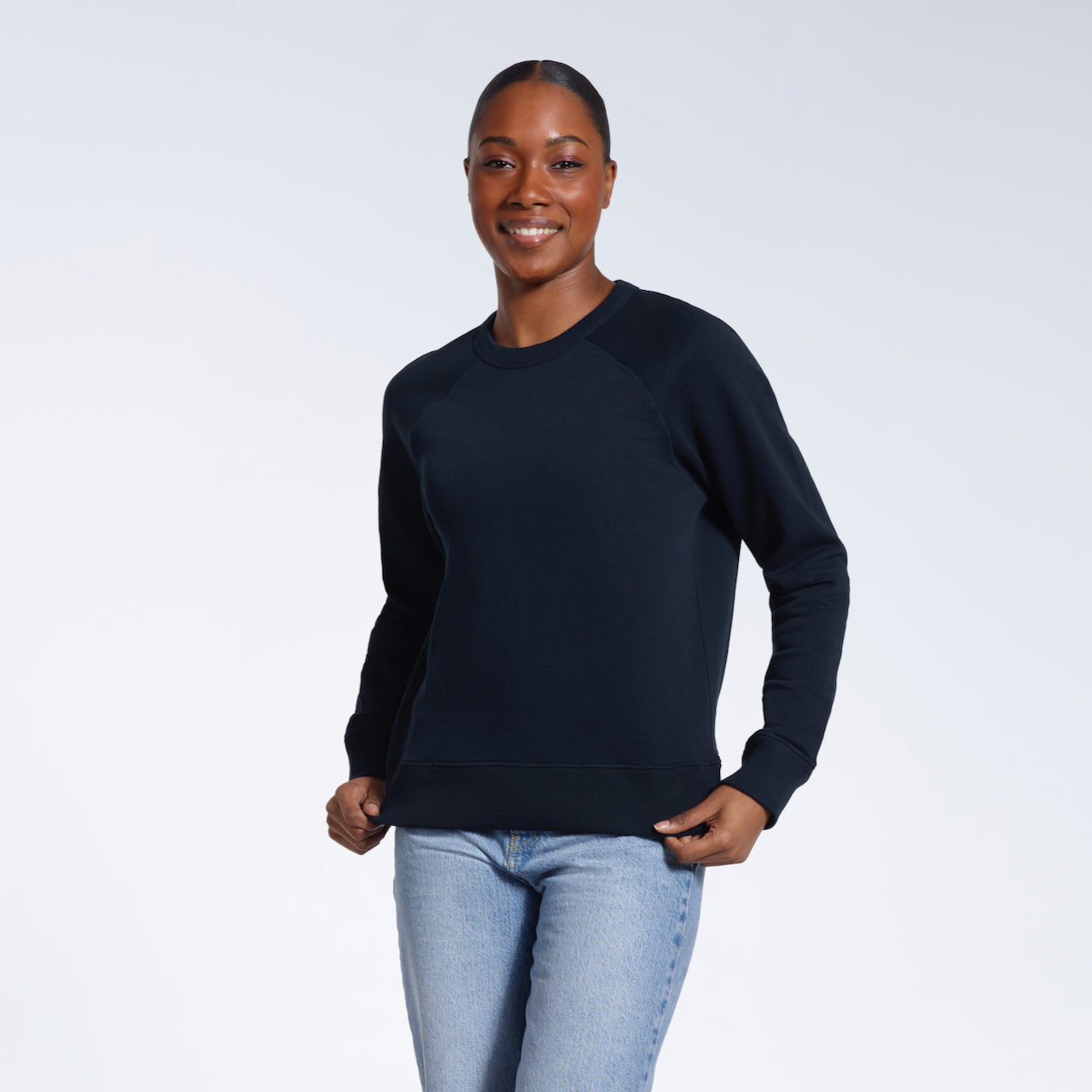 French Terry Women's Organic Sweatshirt PLAINANDSIMPLE