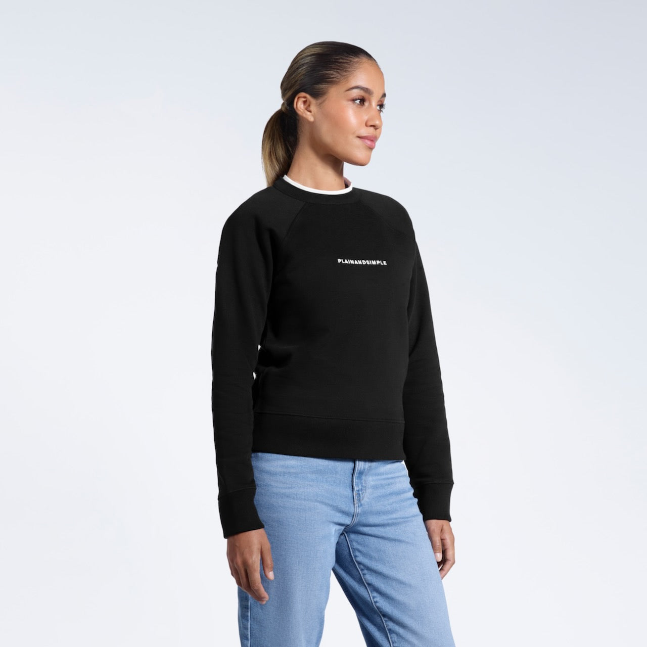 Heavyweight Organic Logo Sweatshirt PLAINANDSIMPLE