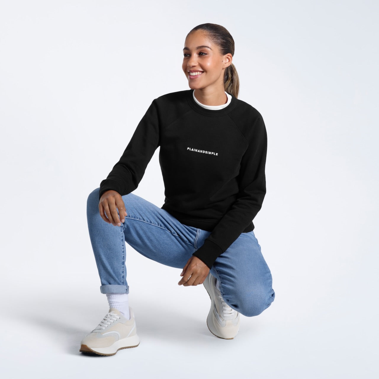 Heavyweight Organic Logo Sweatshirt PLAINANDSIMPLE