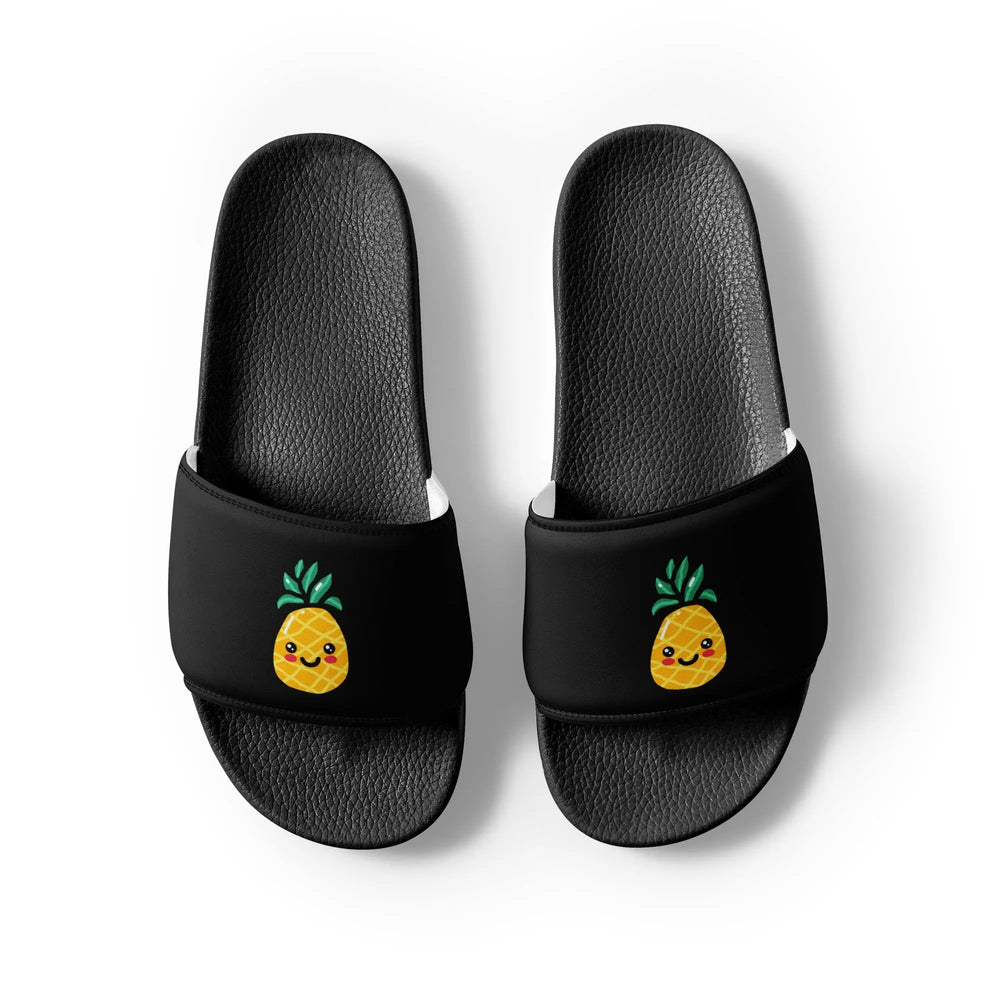 Women's Black Pineapple Slides Kate & The Fox