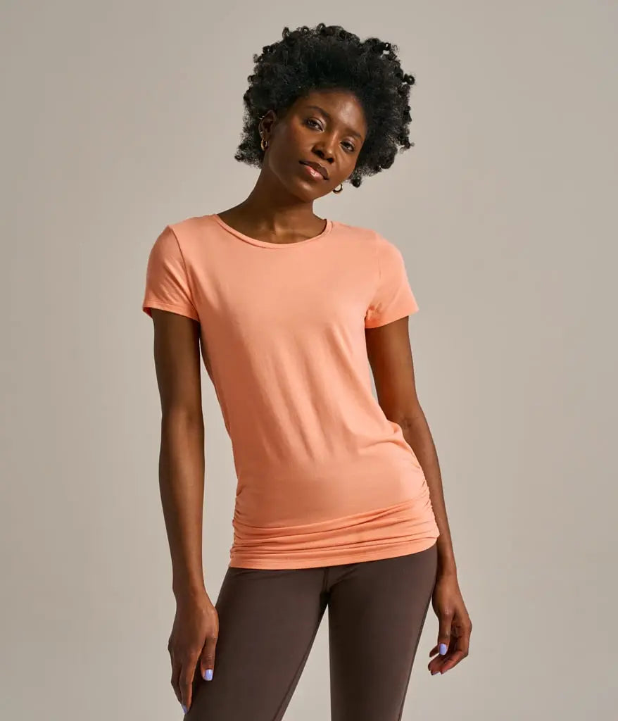 Women's Gathered Hem Air Bamboo T-Shirt BAM Clothing