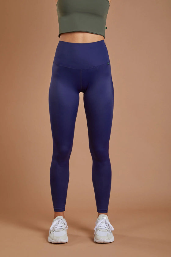 Women's Running Leggings - Navy numbatsport